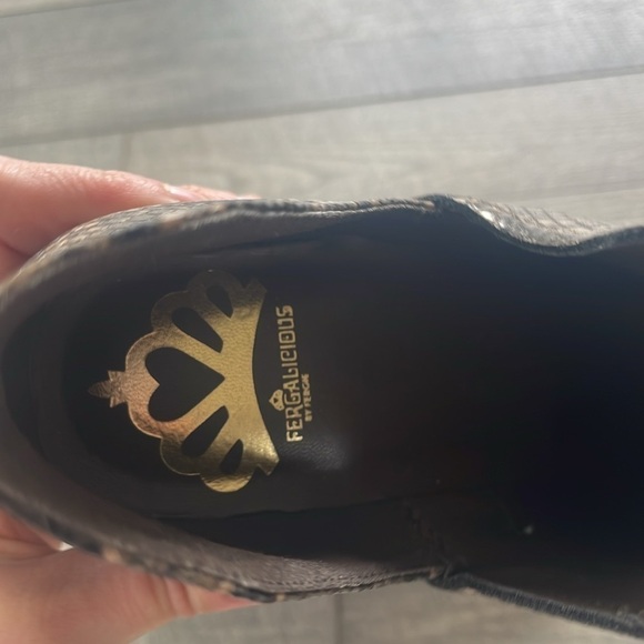 Fergalicious Size 8 Snake Print Ankle Boots Brand New - Picture 6 of 8